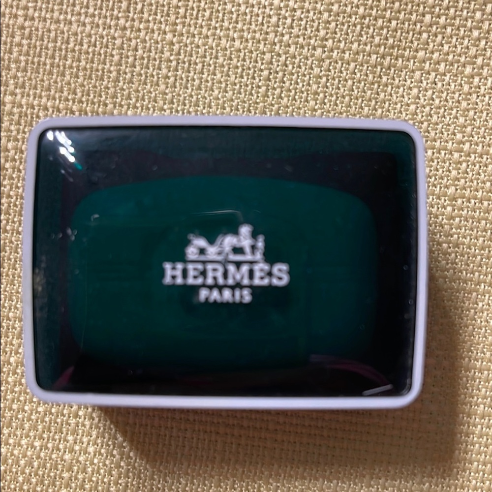 Hermès soap with case